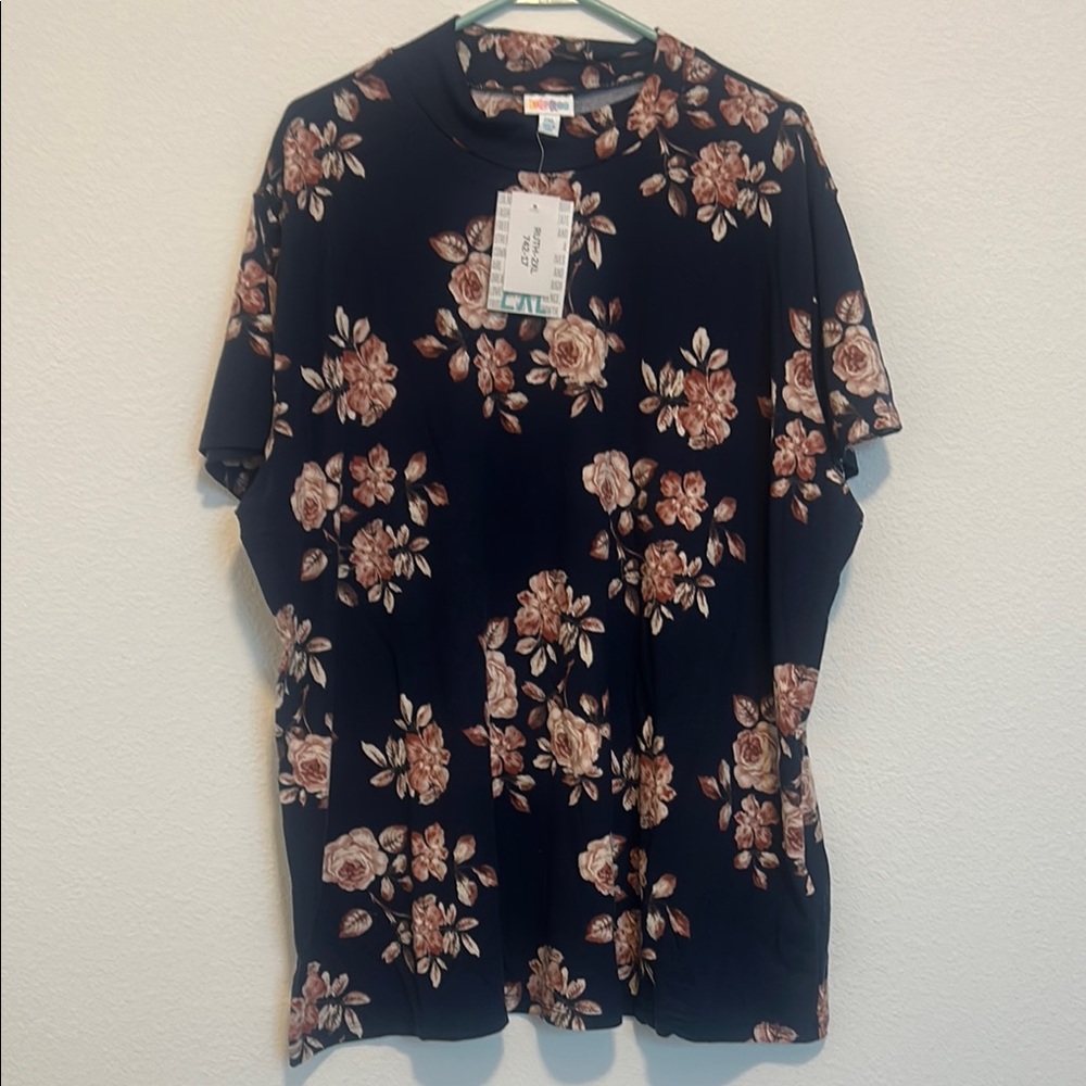 Floral Black Shirt